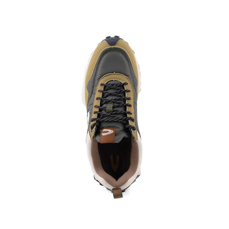 C by camel active Microfiber Sporty Sneakers Men Dark Green NORWICH 822401-WA1SV-75