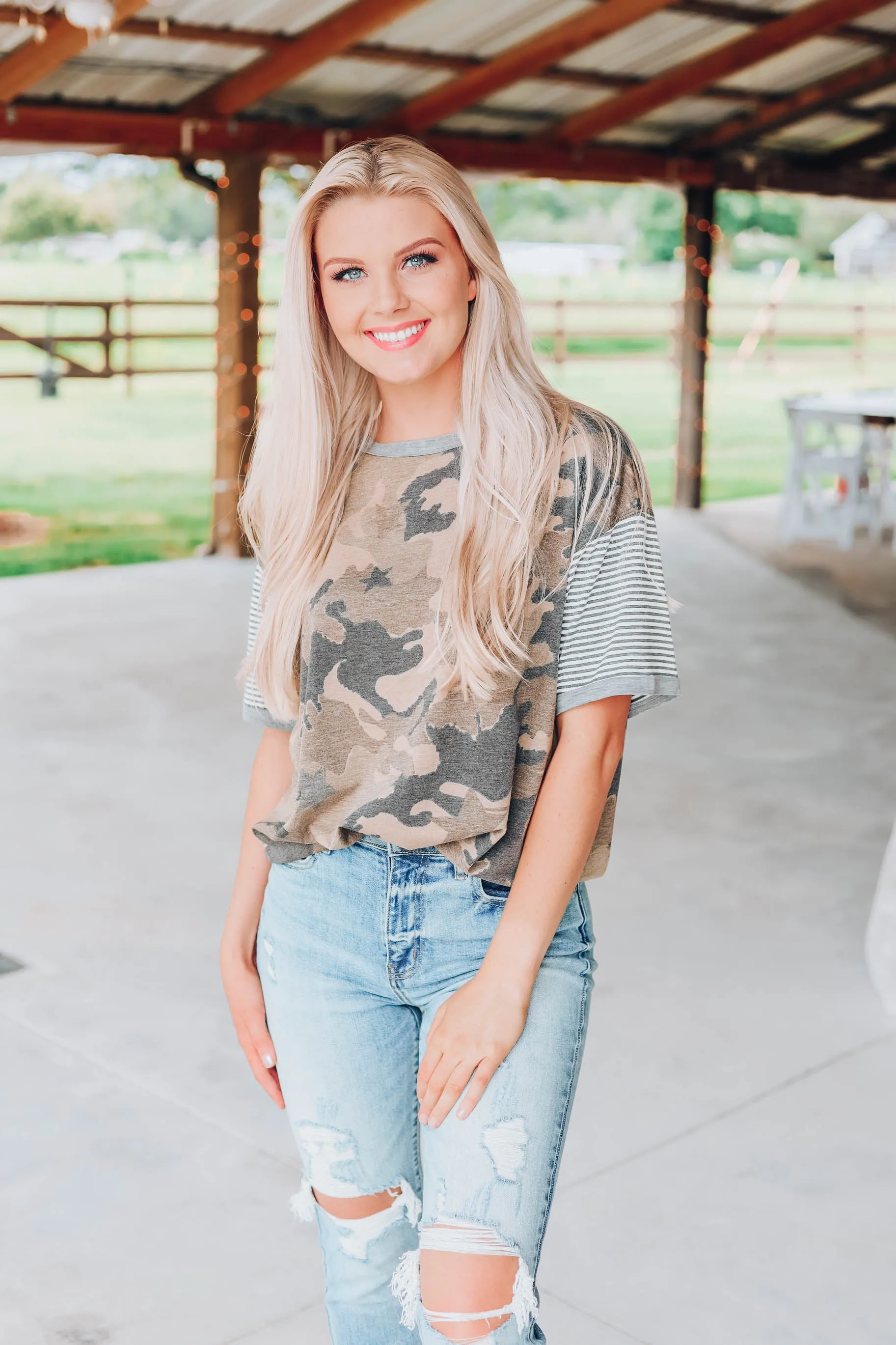 Camo Kinda Girl Top