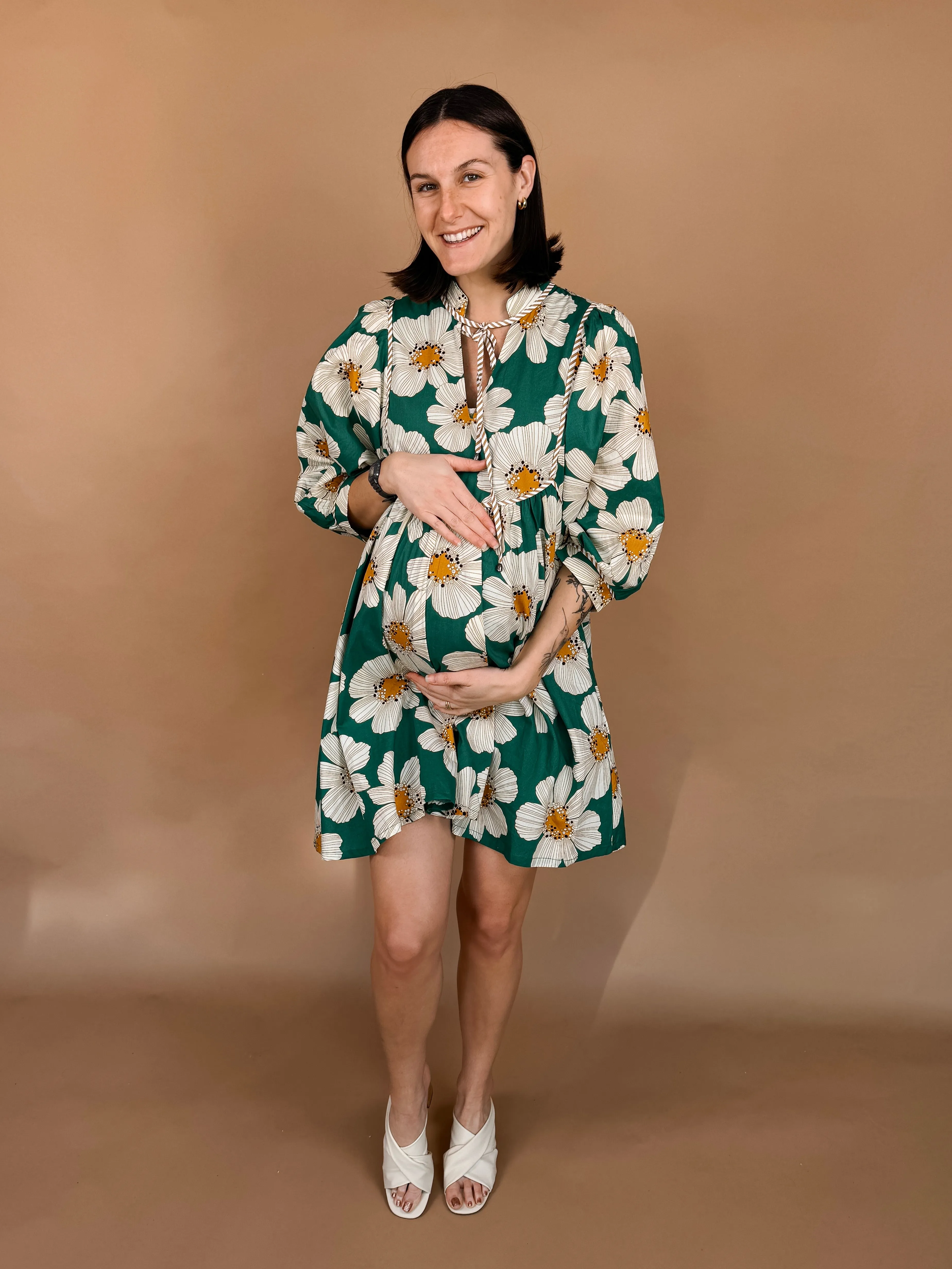 Charmaine 3/4 Sleeve Mini Dress