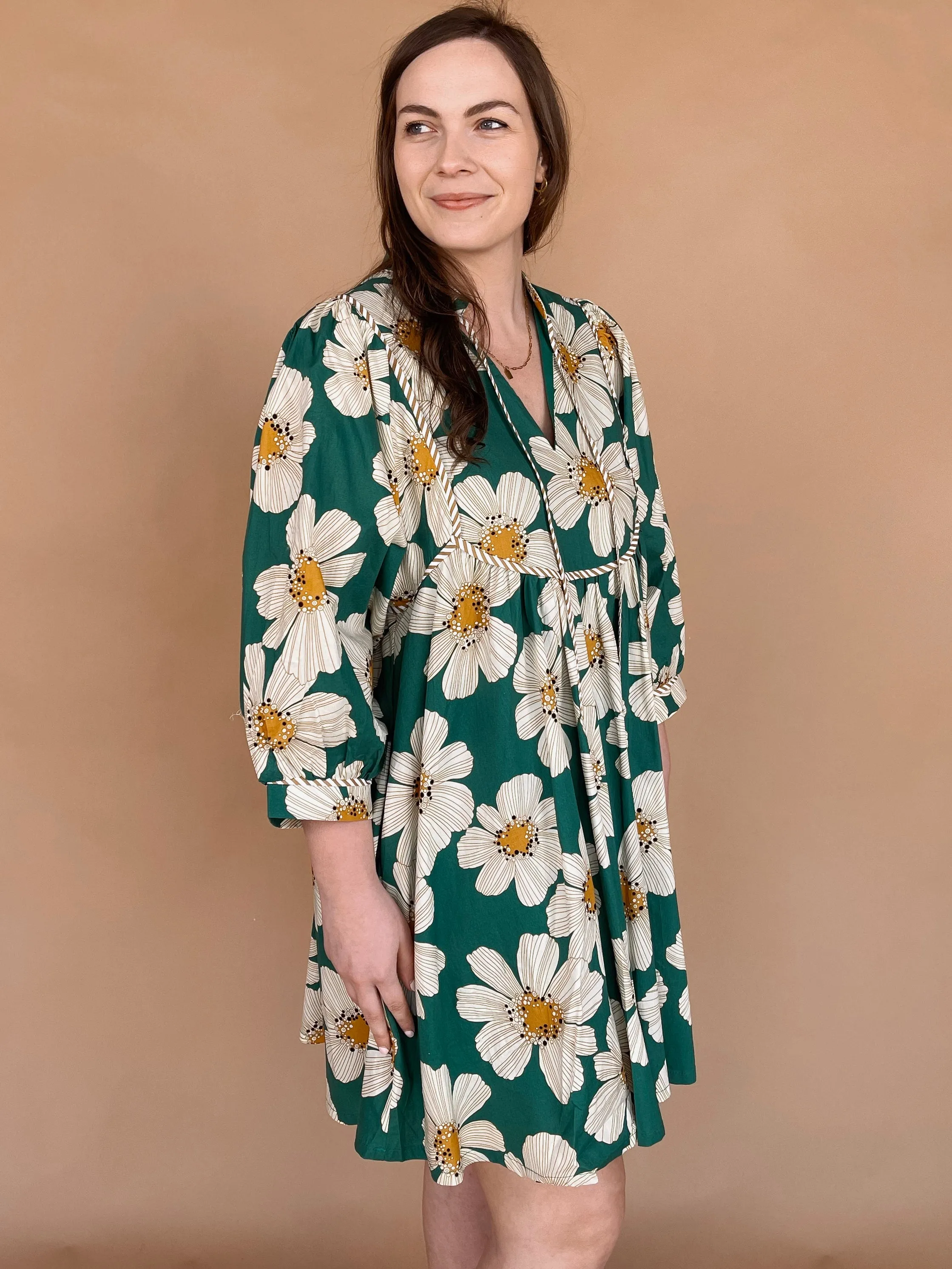 Charmaine 3/4 Sleeve Mini Dress