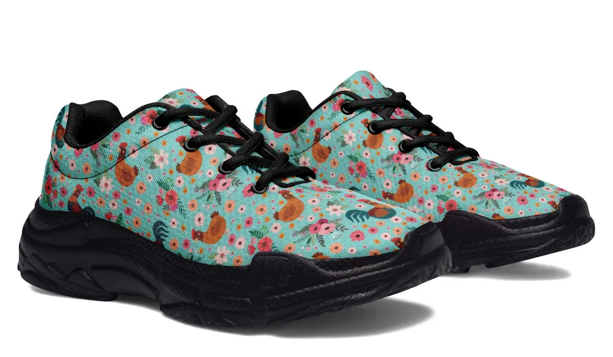 Chicken Flower Chunky Sneakers