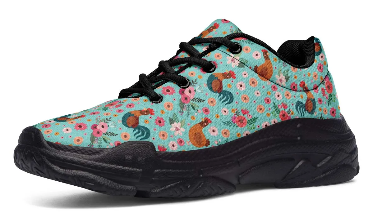 Chicken Flower Chunky Sneakers