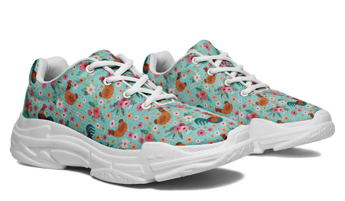 Chicken Flower Chunky Sneakers
