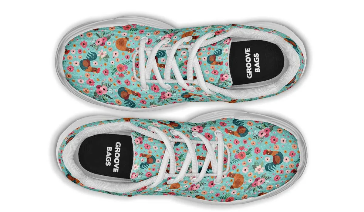 Chicken Flower Chunky Sneakers