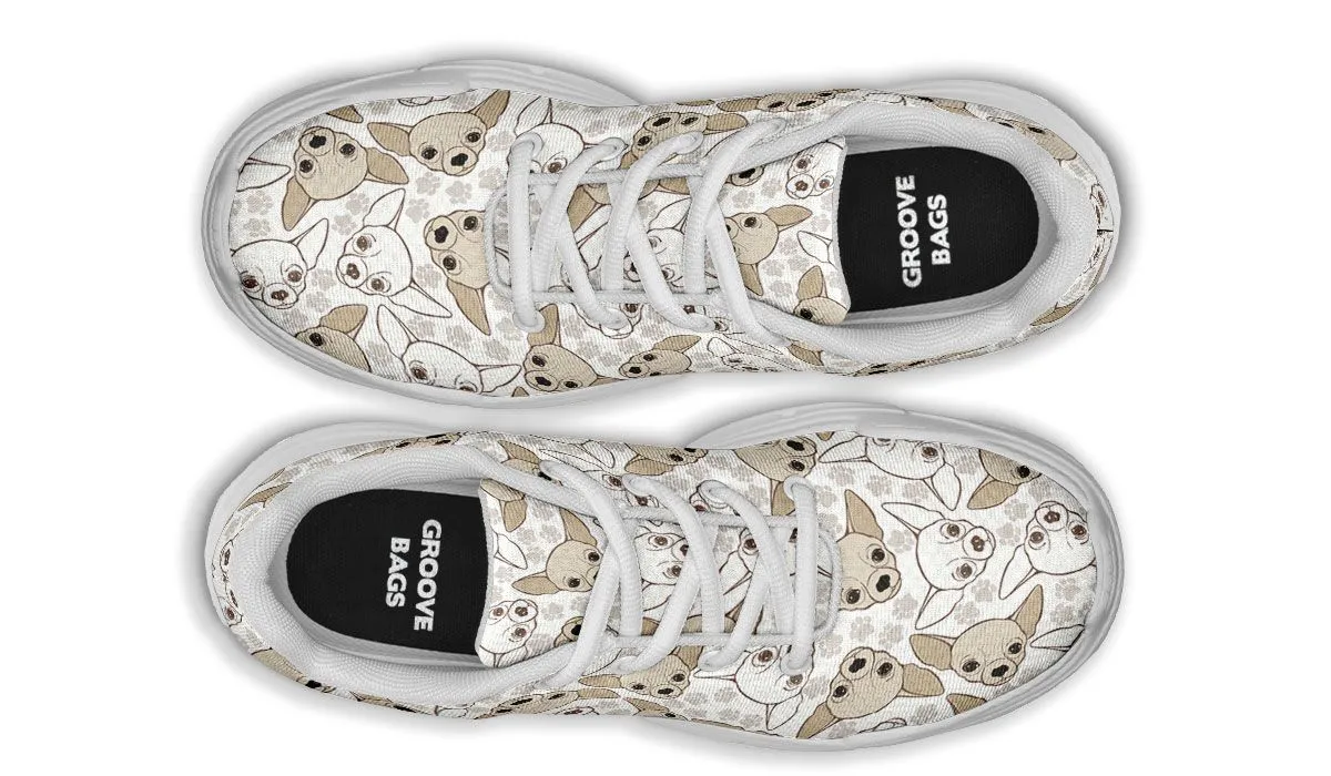 Chihuahua Pattern Chunky Sneakers