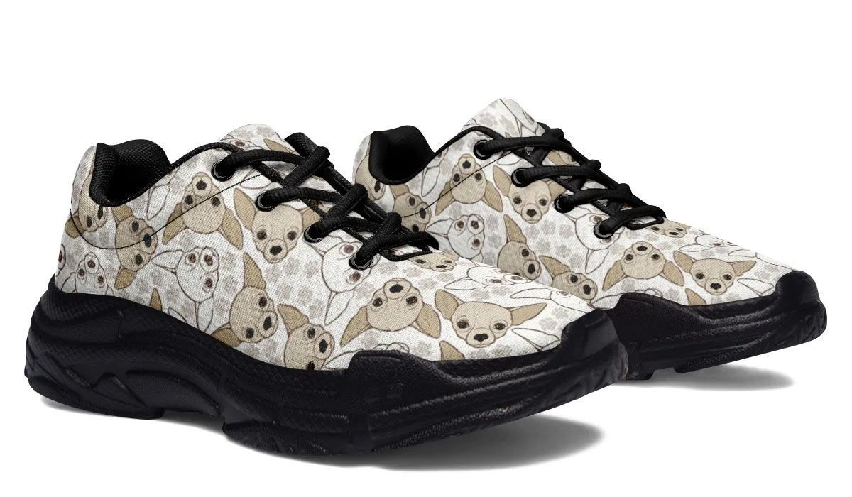 Chihuahua Pattern Chunky Sneakers