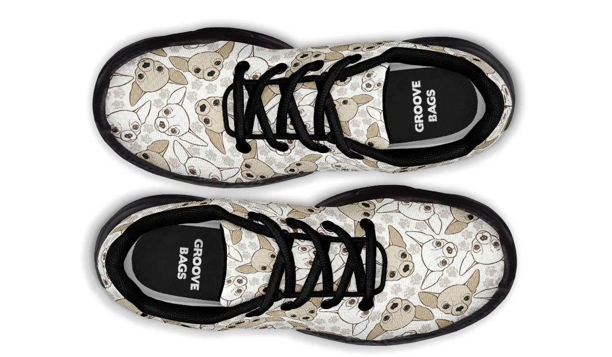 Chihuahua Pattern Chunky Sneakers