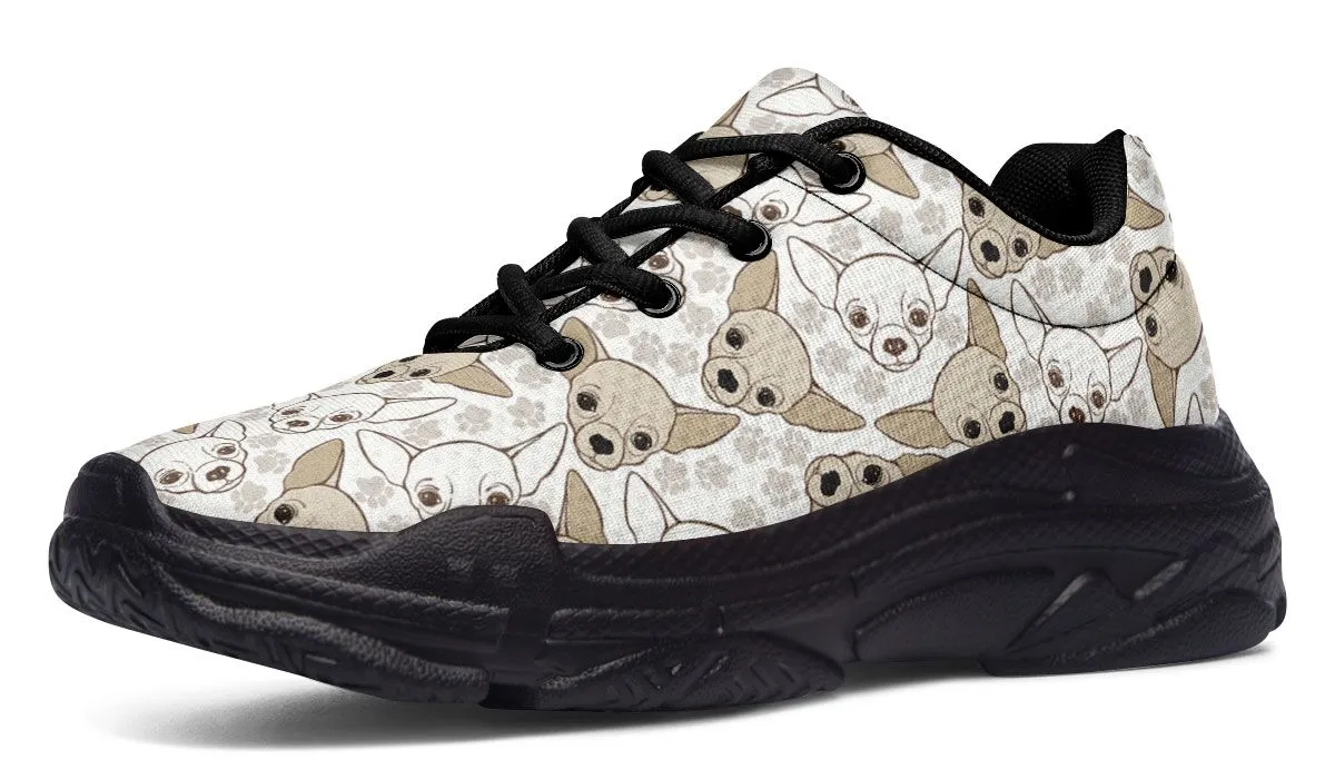 Chihuahua Pattern Chunky Sneakers