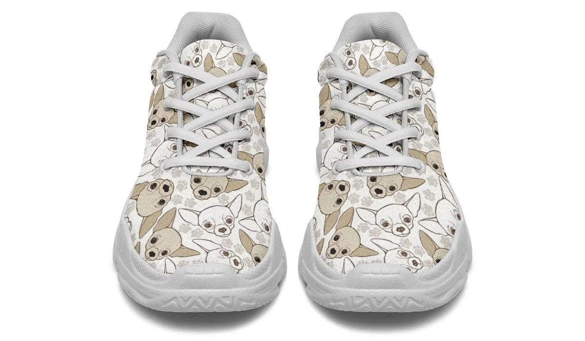 Chihuahua Pattern Chunky Sneakers