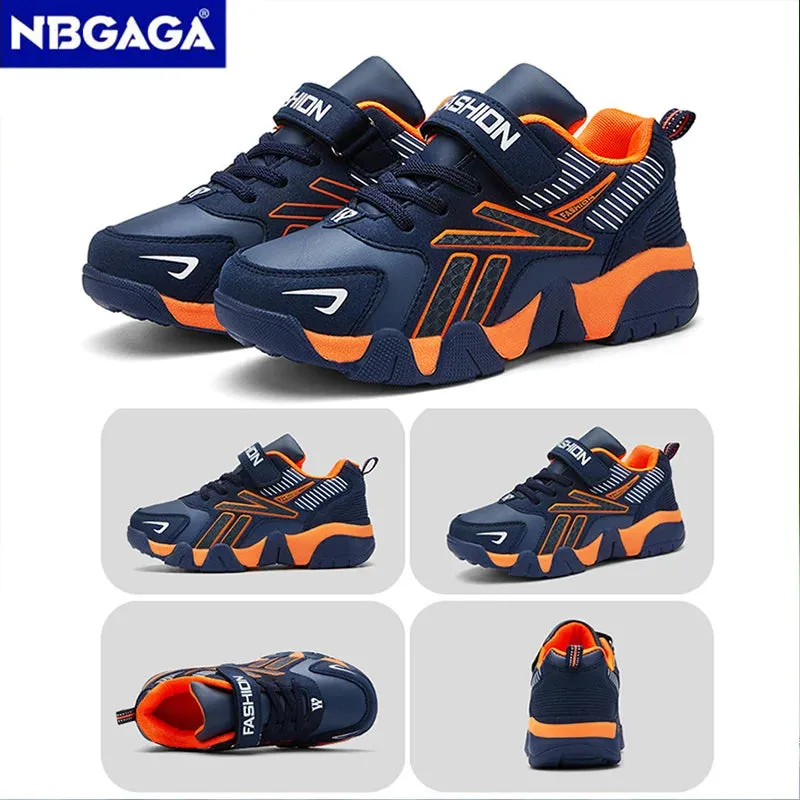 Children Boys Shoes School Sports Fashion Leather For Kids Tennis