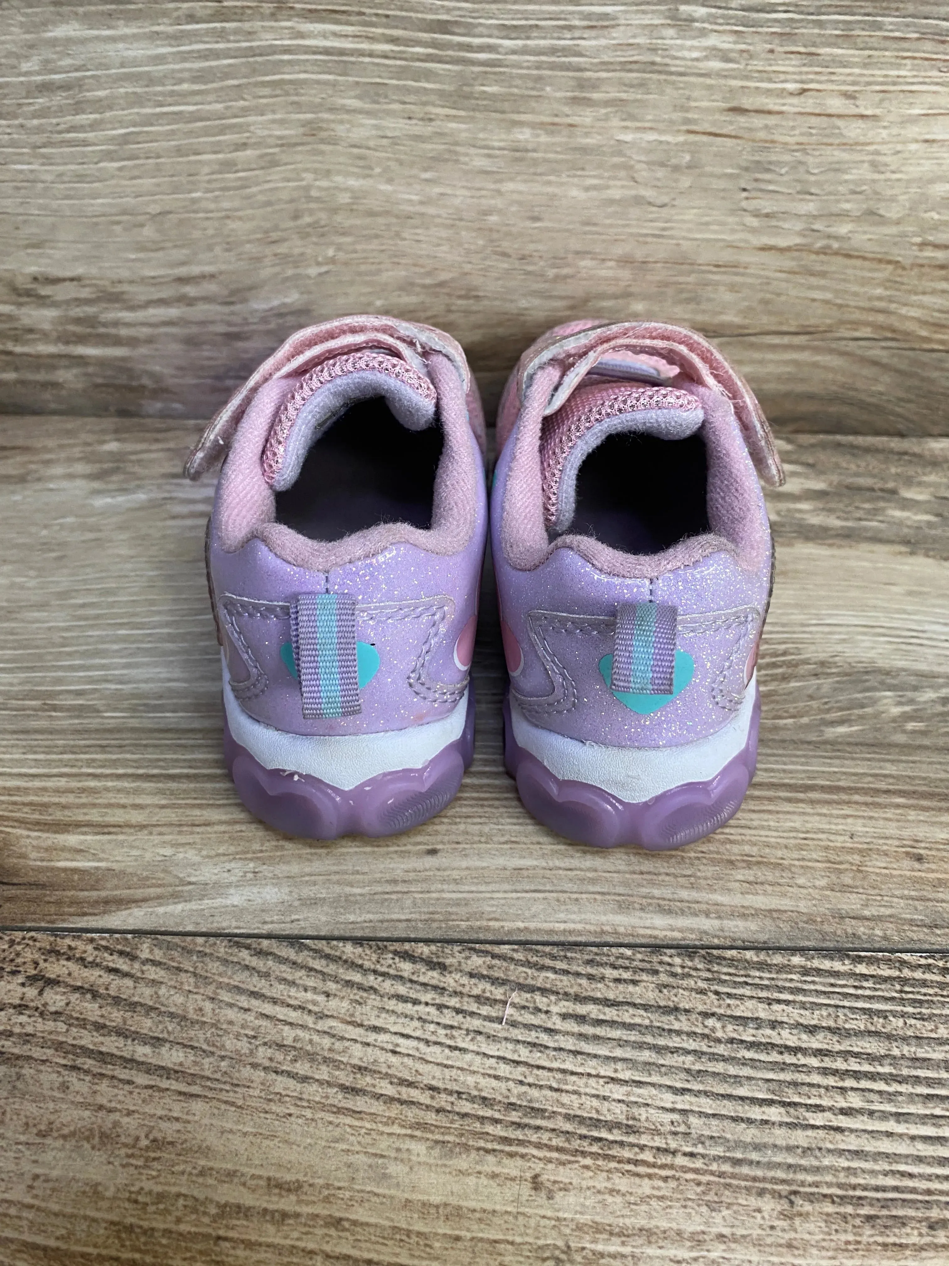 Cocomelon Girl's Lighted Athletic Sneakers Pink sz 6c