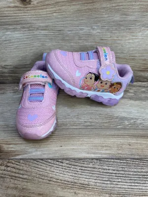 Cocomelon Girl's Lighted Athletic Sneakers Pink sz 6c