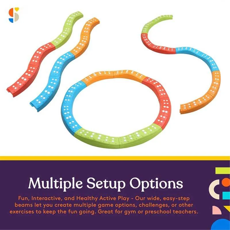 Colored Wavy Circle Balance Beams