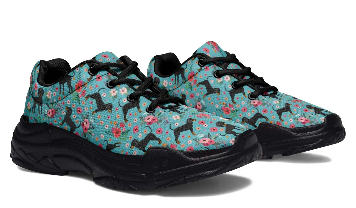 Coon Hound Flower Chunky Sneakers