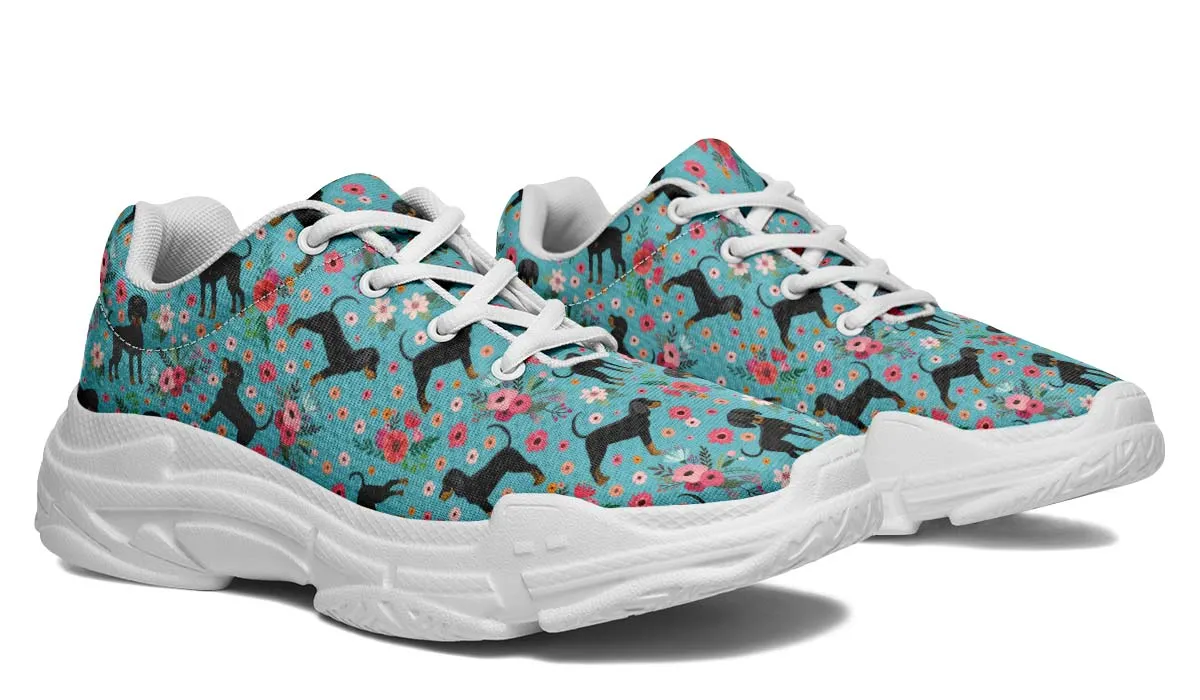 Coon Hound Flower Chunky Sneakers