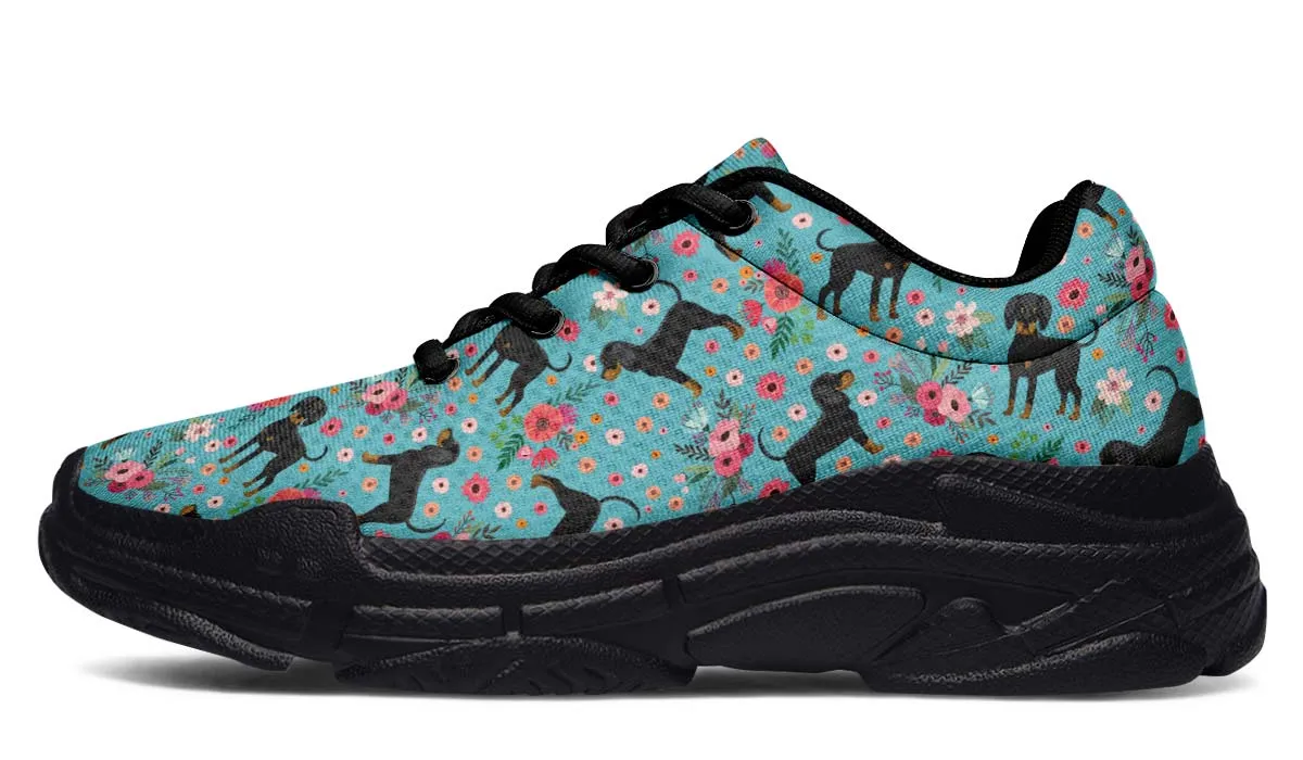 Coon Hound Flower Chunky Sneakers