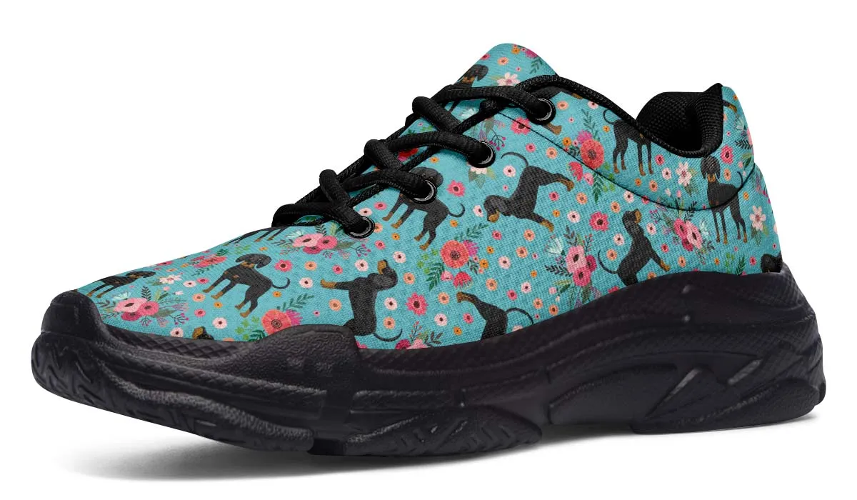 Coon Hound Flower Chunky Sneakers