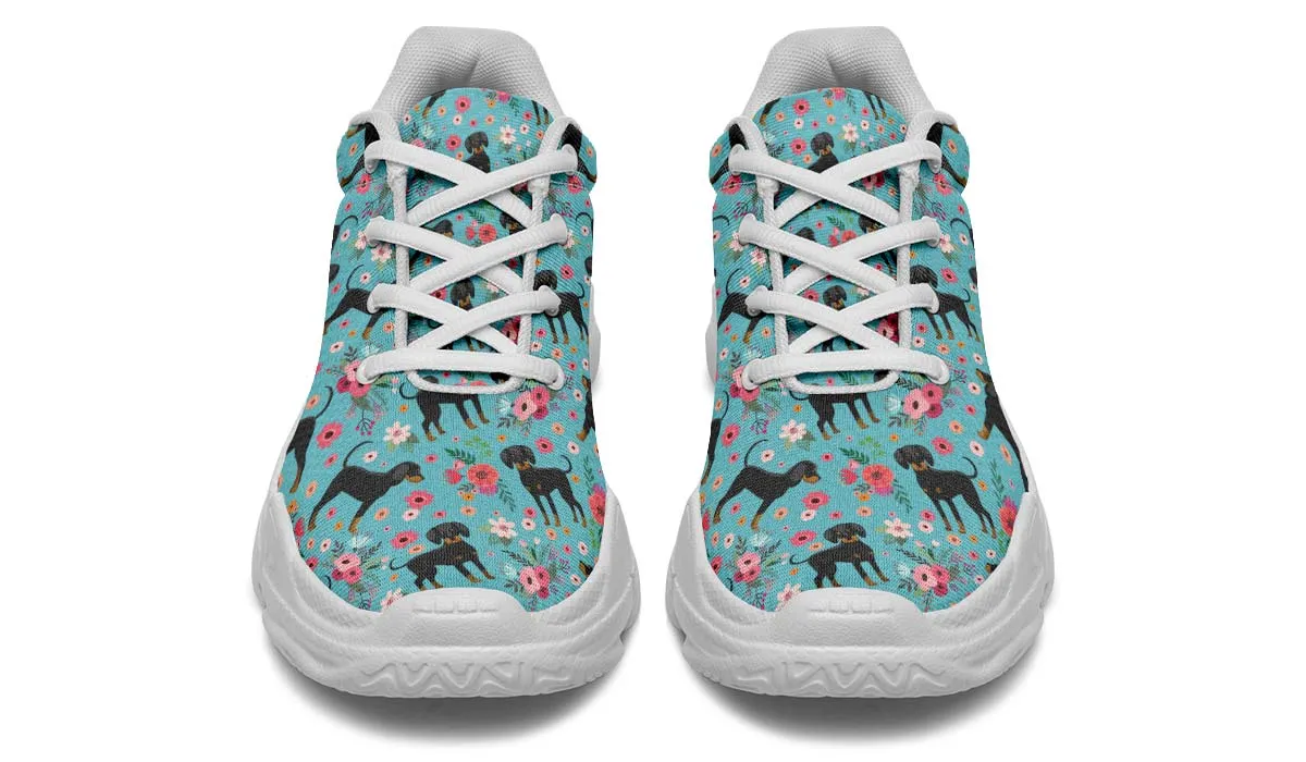 Coon Hound Flower Chunky Sneakers