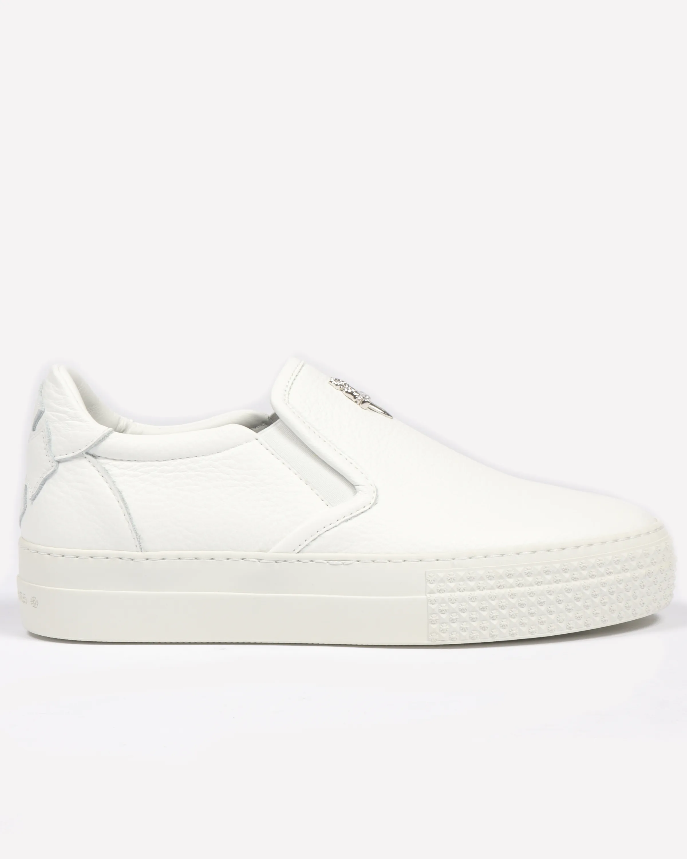 Dagger Embellished Leather Slip-Ons