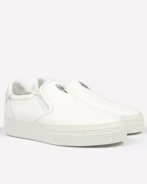 Dagger Embellished Leather Slip-Ons
