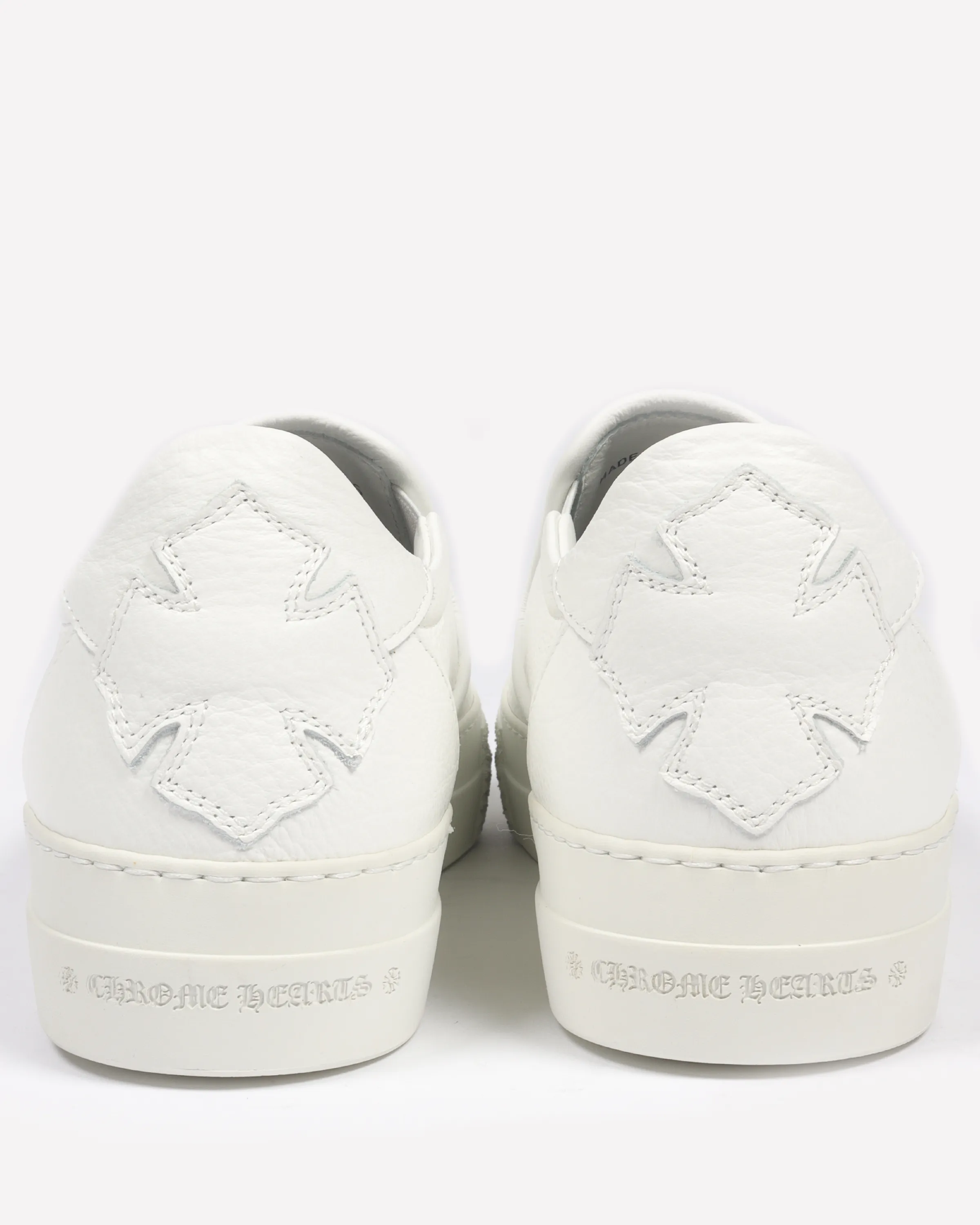 Dagger Embellished Leather Slip-Ons