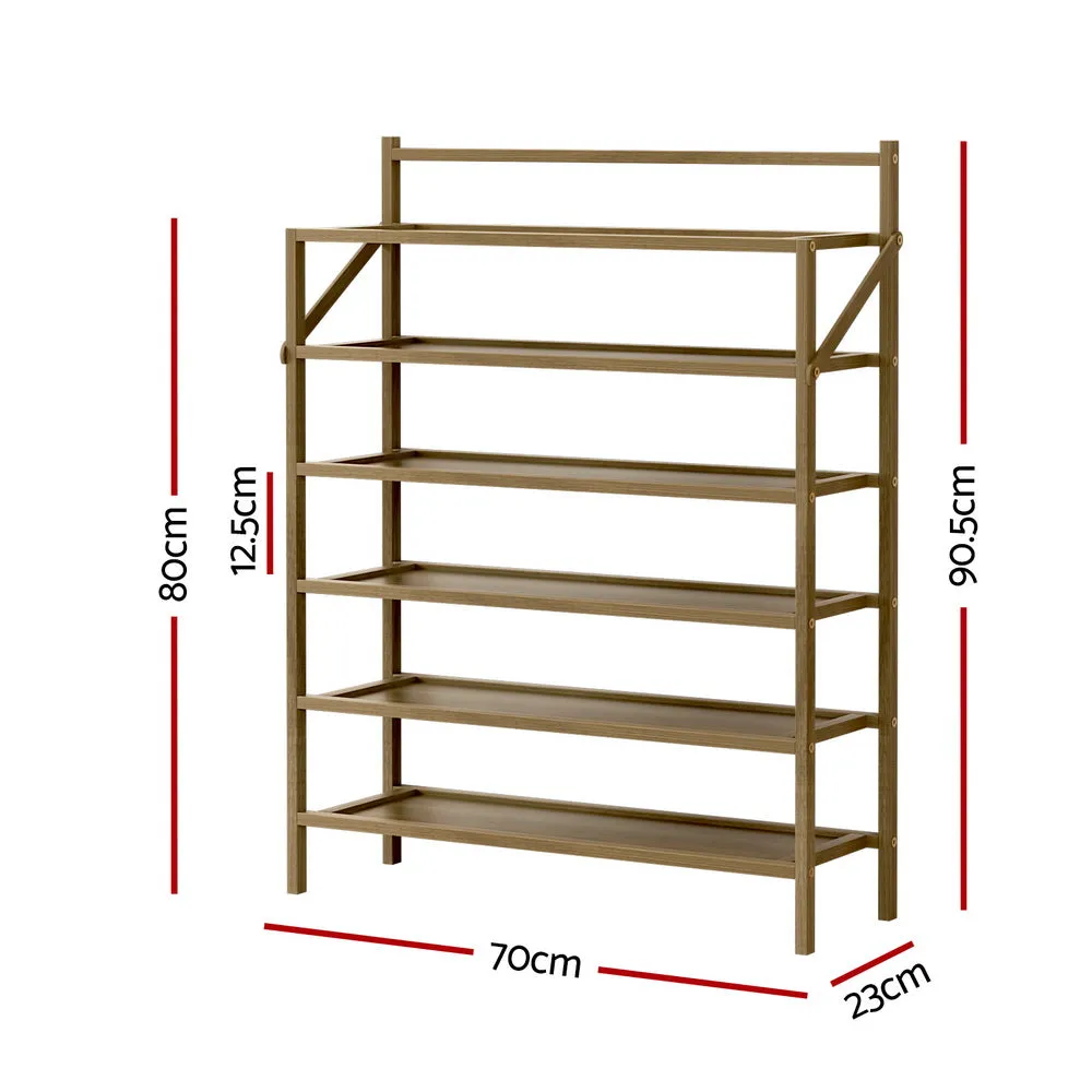 Danoz Direct - Artiss Shoe Rack 6-tier 18 Pairs Foldable