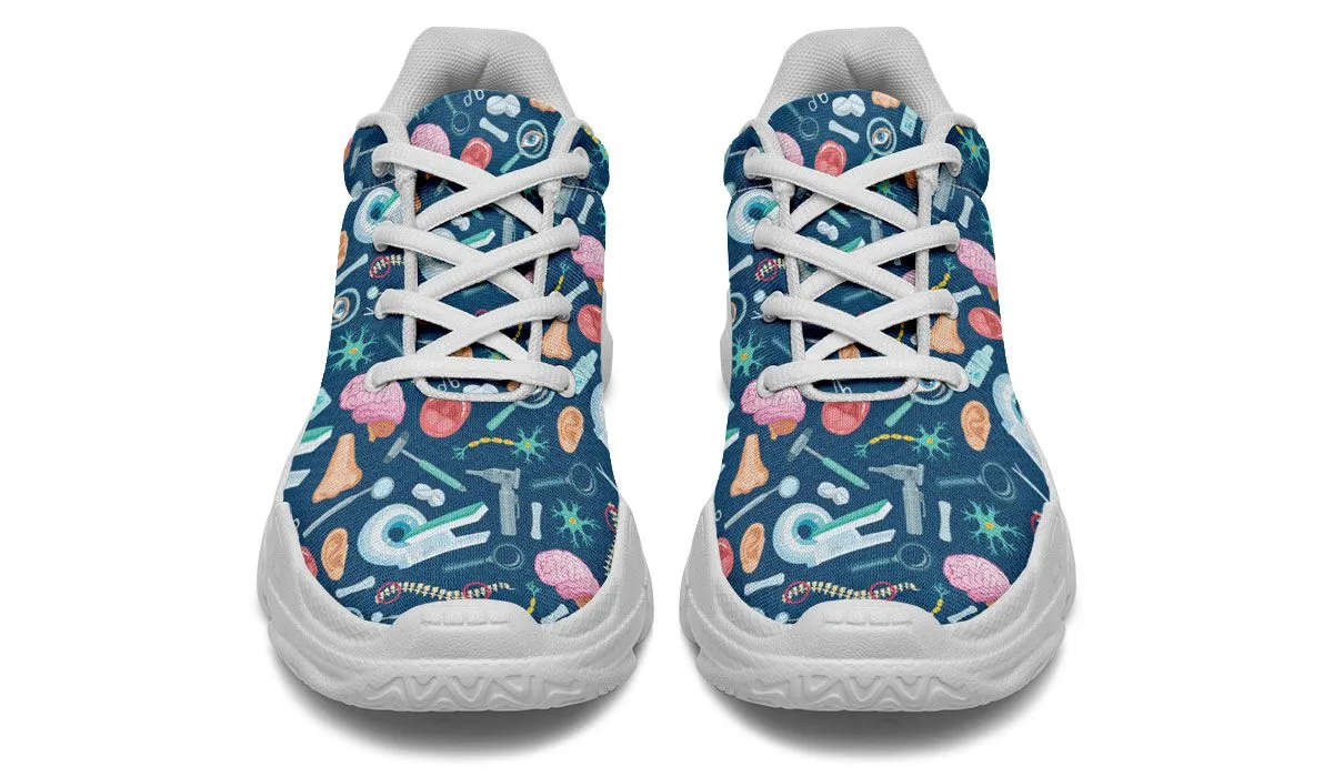 Doctor Pattern Chunky Sneakers