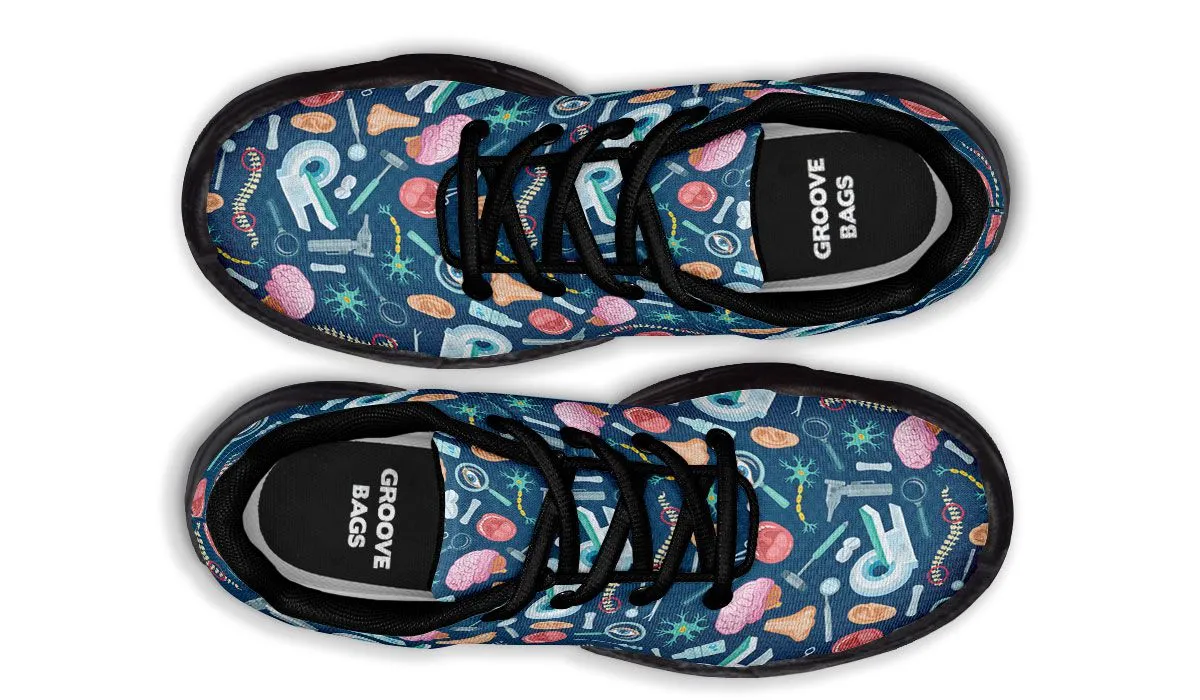 Doctor Pattern Chunky Sneakers