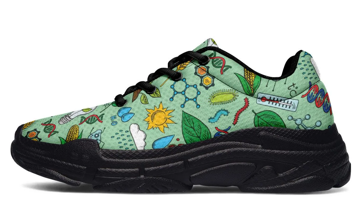 Environmental Mint Chunky Sneakers