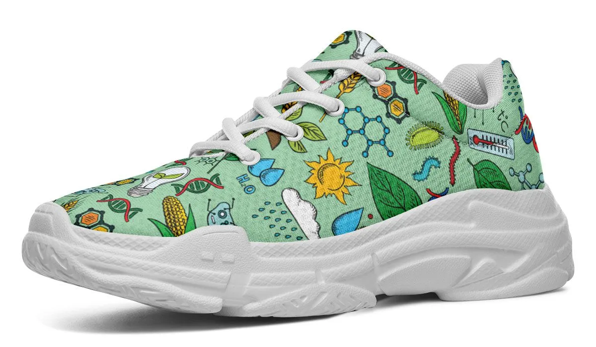 Environmental Mint Chunky Sneakers