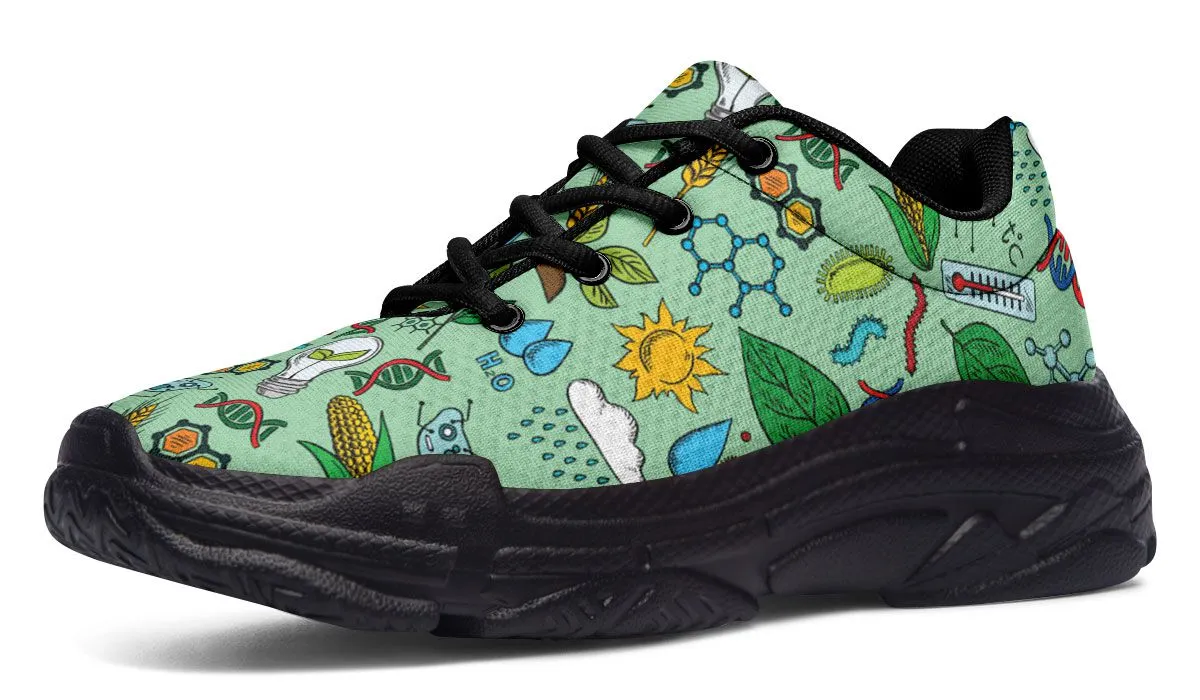 Environmental Mint Chunky Sneakers