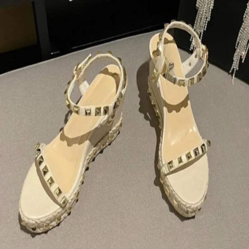 Fashion Rivet Gladiator Heels