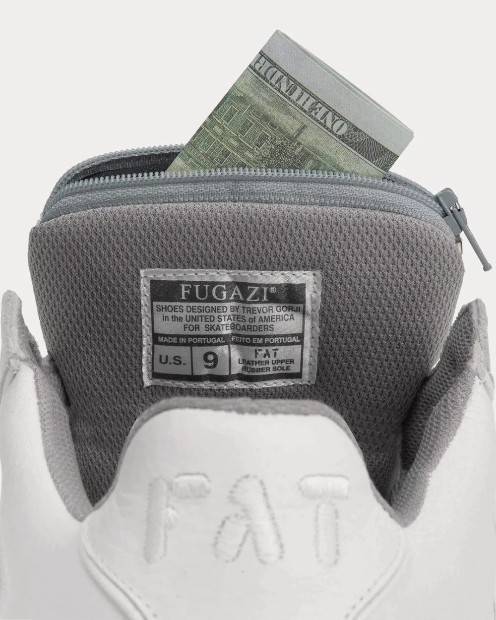 FATs White / Grey Low Top Sneakers