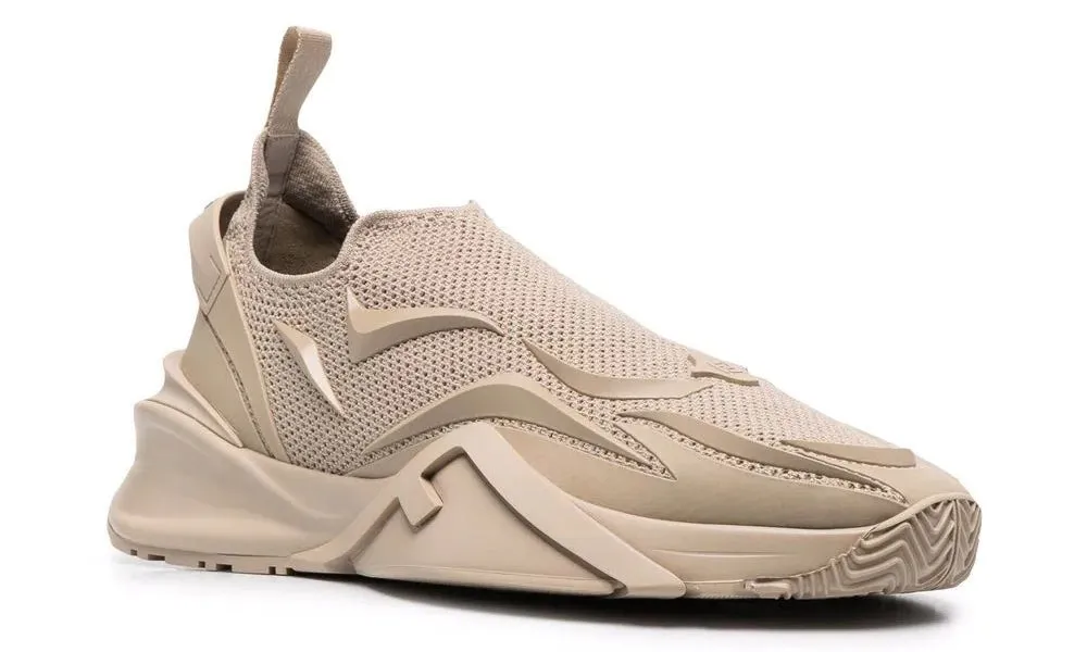 Fendi Flow - Beige Mesh Running Sneakers