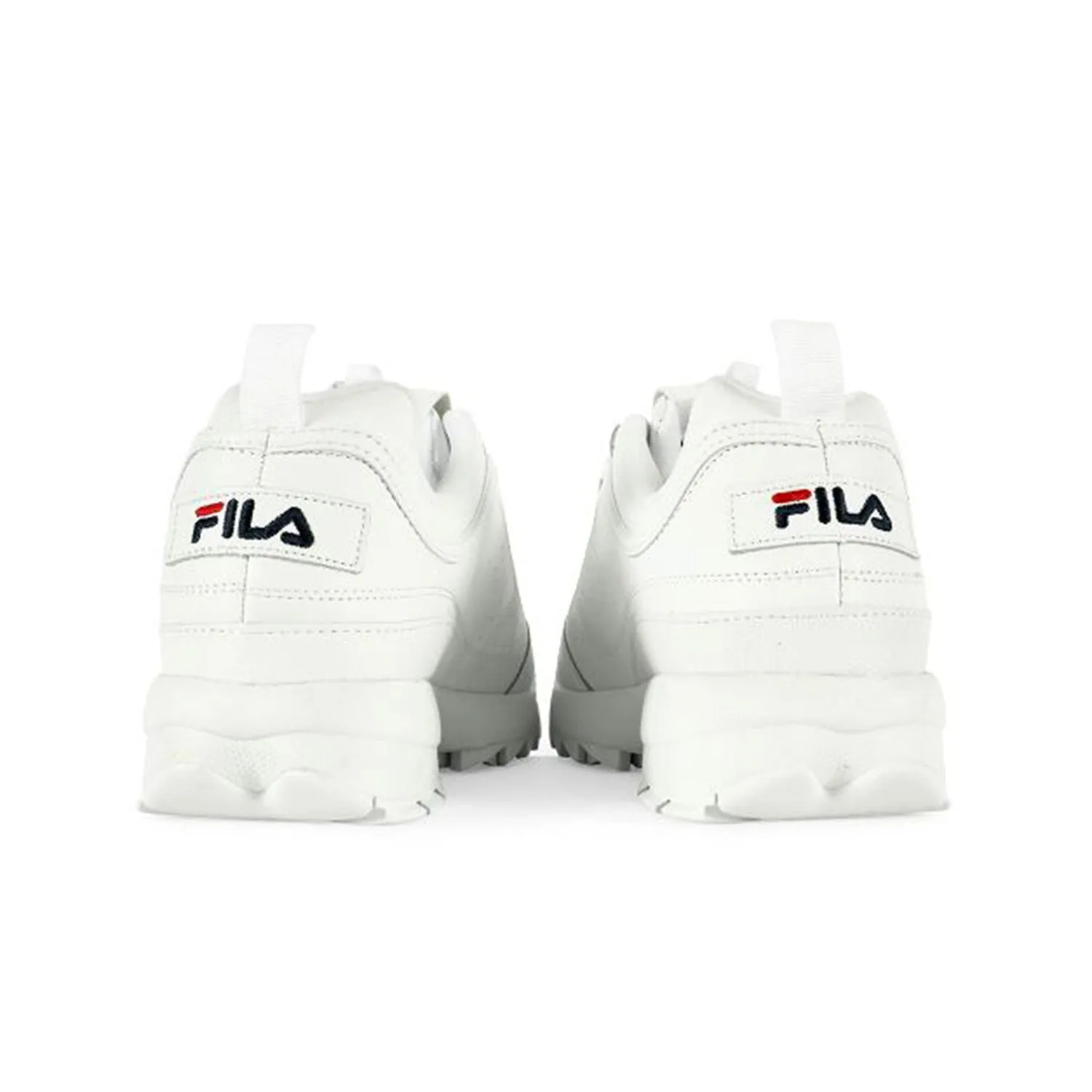 Fila Disruptor 2 Premium Mens Shoes White/Navy/Red