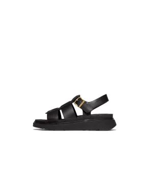 FitFlop Gen-FF Leather Fisherman Sandals Black
