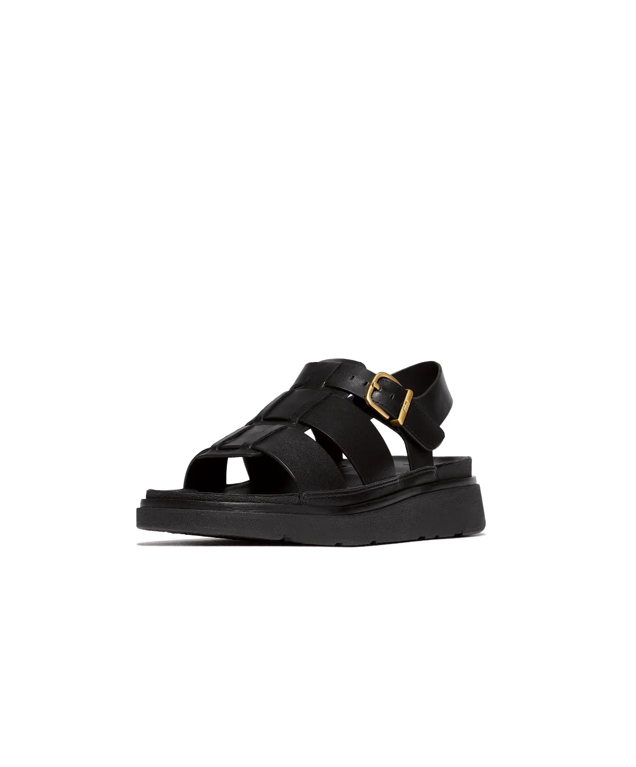 FitFlop Gen-FF Leather Fisherman Sandals Black