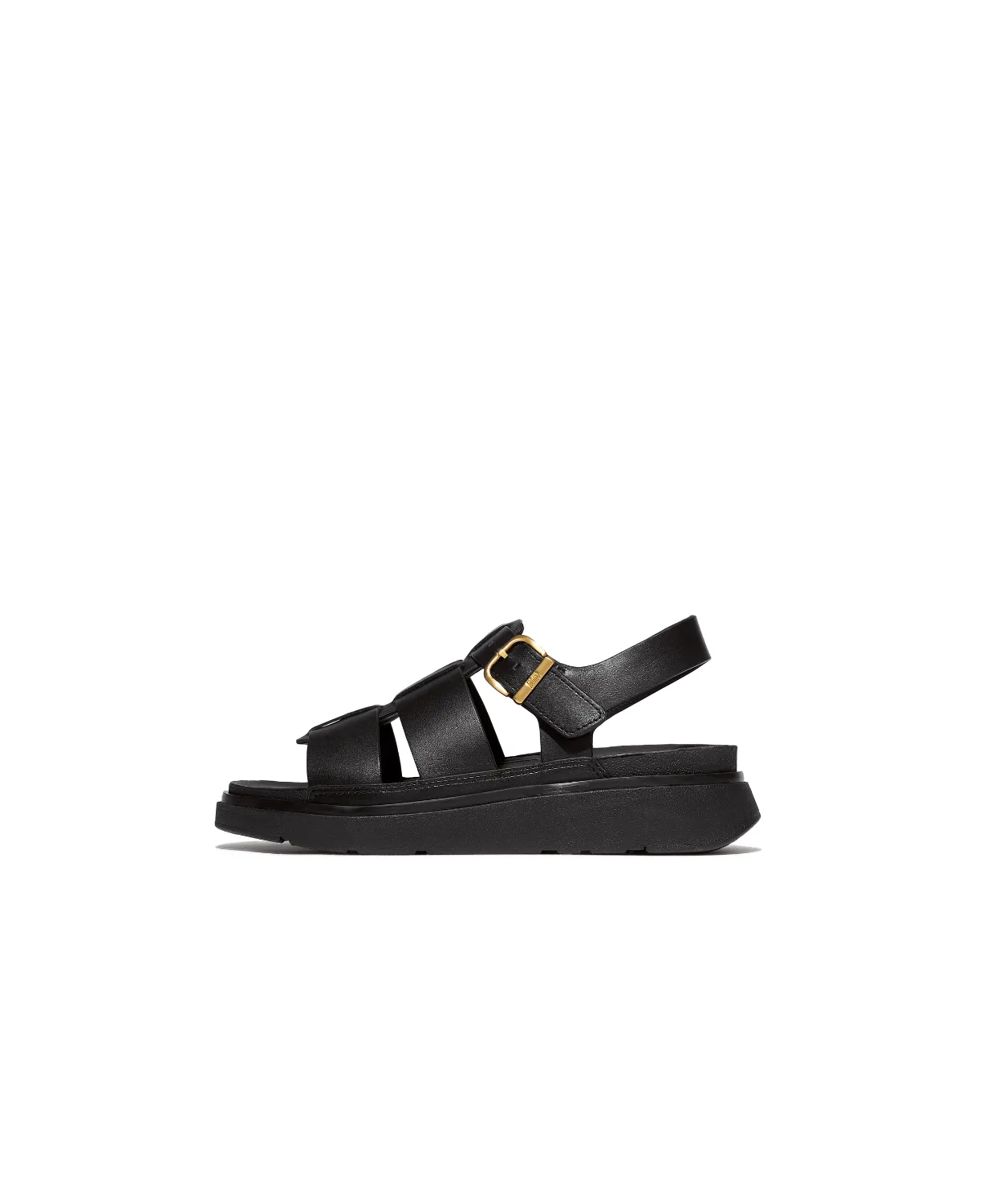 FitFlop Gen-FF Leather Fisherman Sandals Black