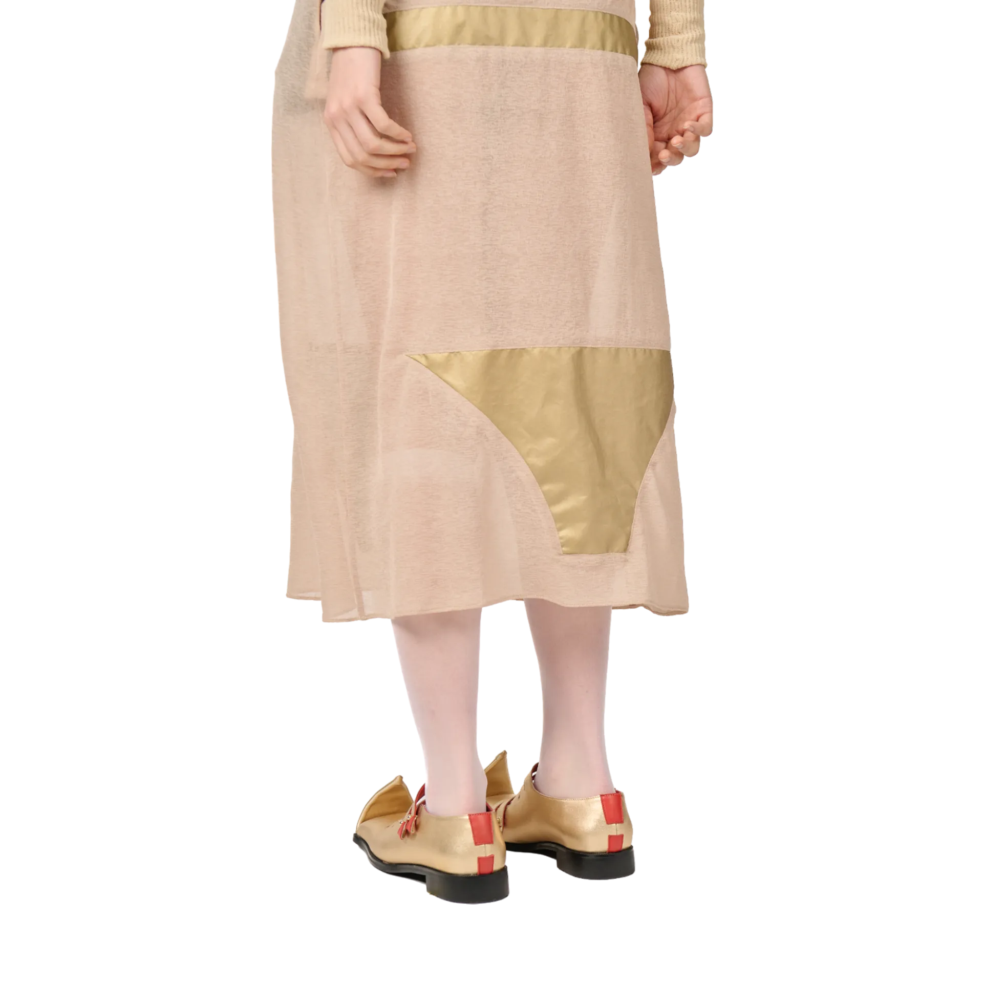Gold Origami Poulaines Shoes