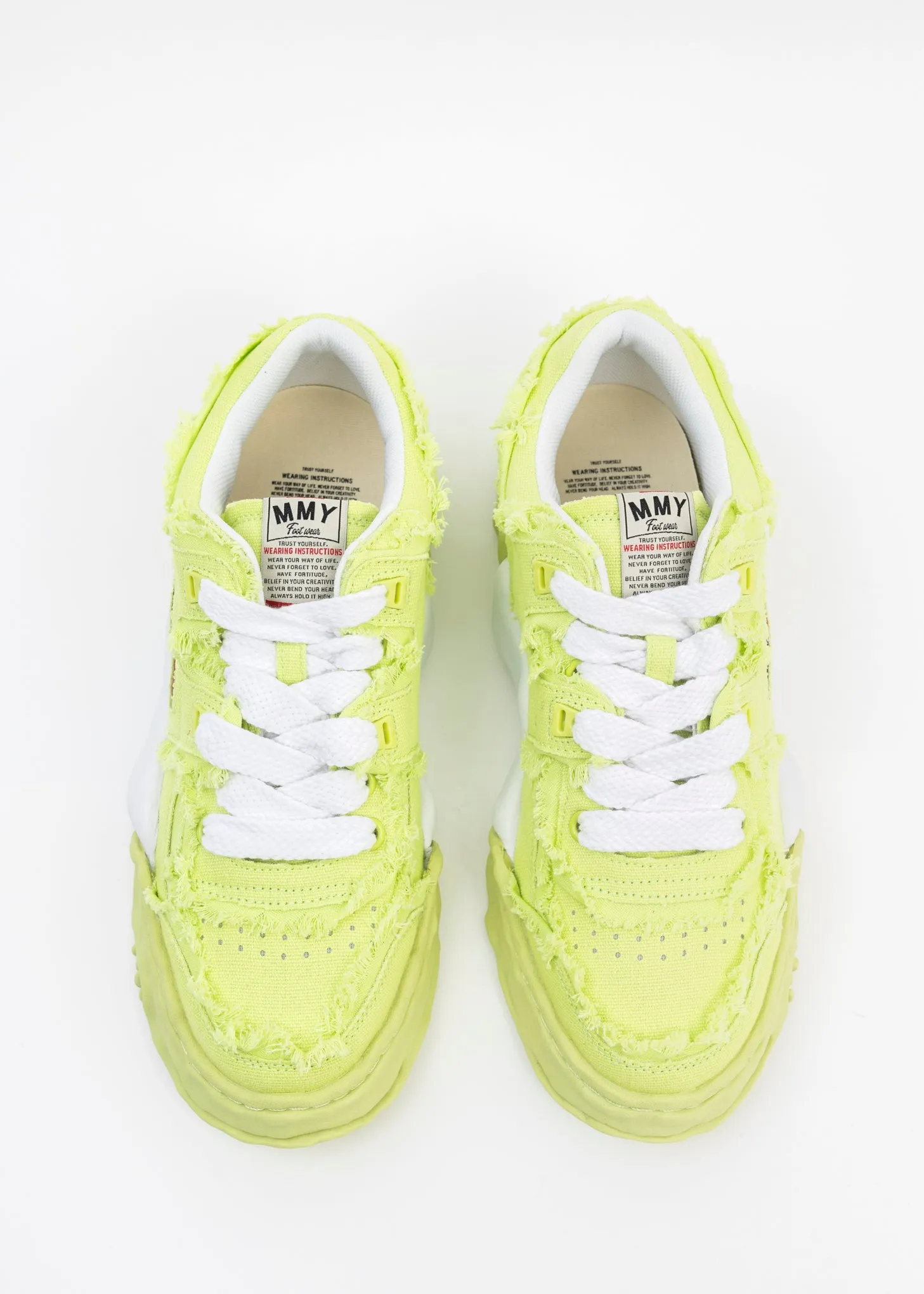 Green OG Sole Canvas Low-Top Sneaker (PARKER  DAMAGE)