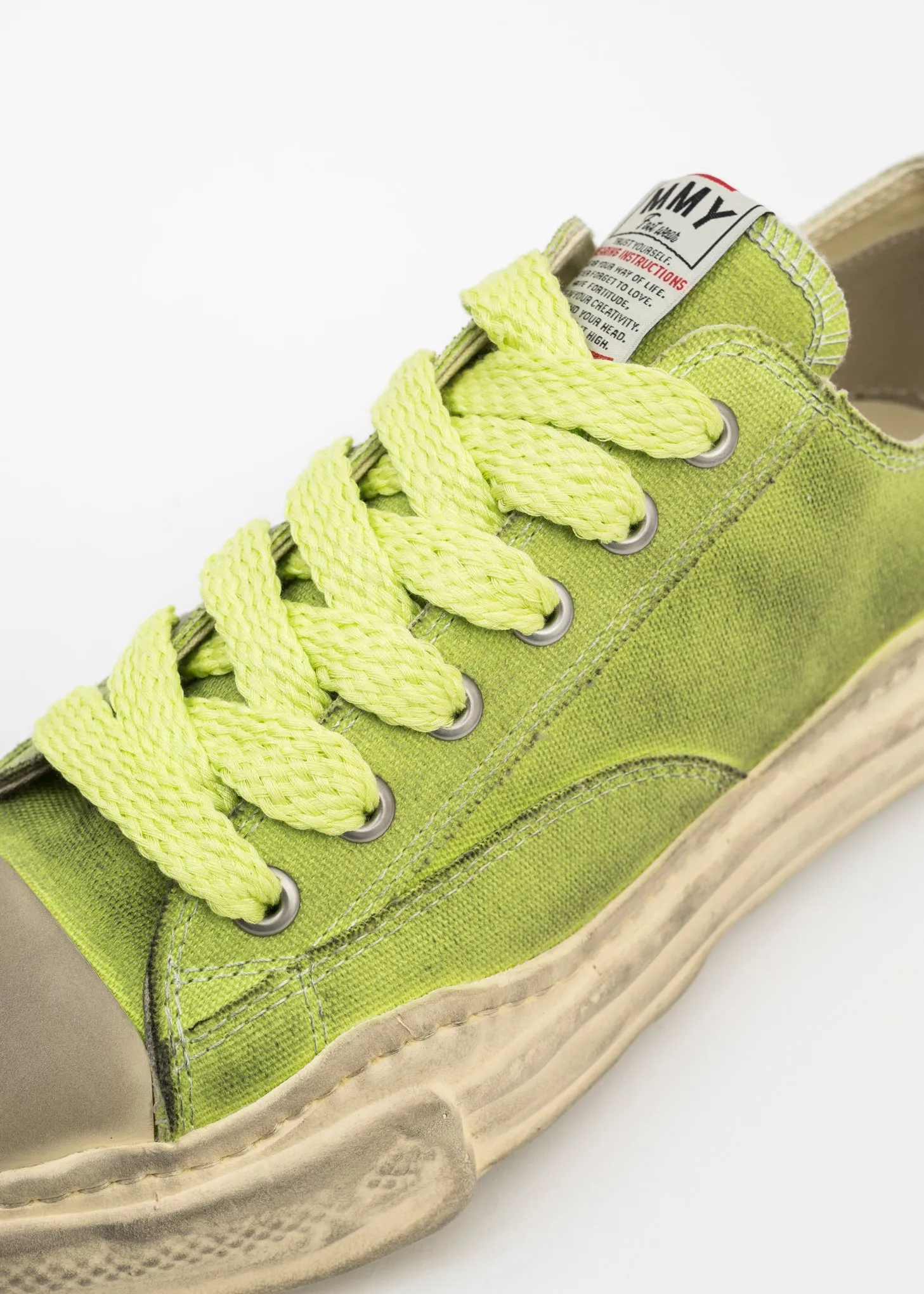 Green OG Sole Canvas Low-Top Sneaker (PETERSON DIRTY)
