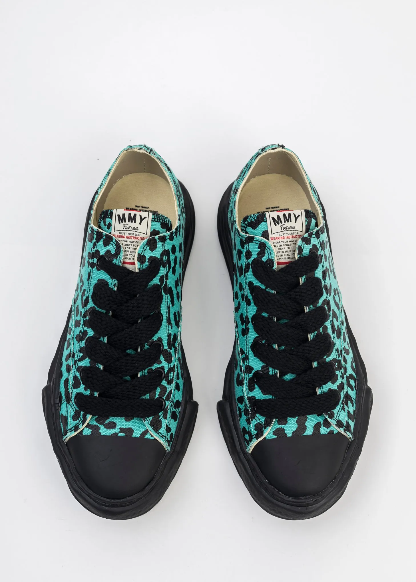Green OG Sole Canvas Low-Top Sneaker (PETERSON LEOPARD)