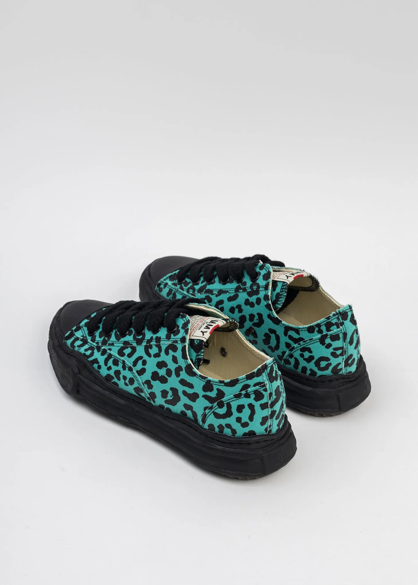 Green OG Sole Canvas Low-Top Sneaker (PETERSON LEOPARD)