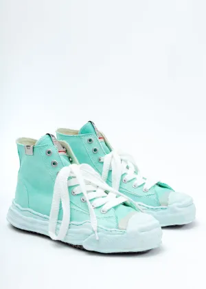 Green Overdyed Original Sole Toe Cap High Top Sneaker