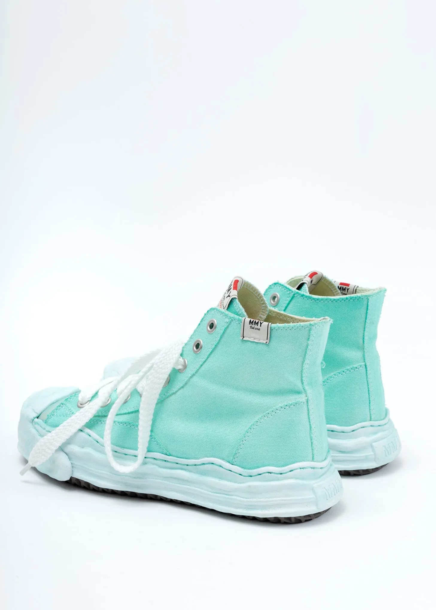 Green Overdyed Original Sole Toe Cap High Top Sneaker