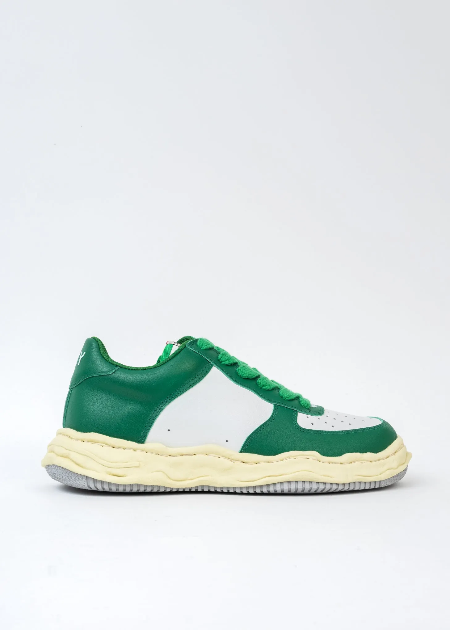 Green/White OG Sole Vintage Colour Leather Sneaker (WAYNE LOW)
