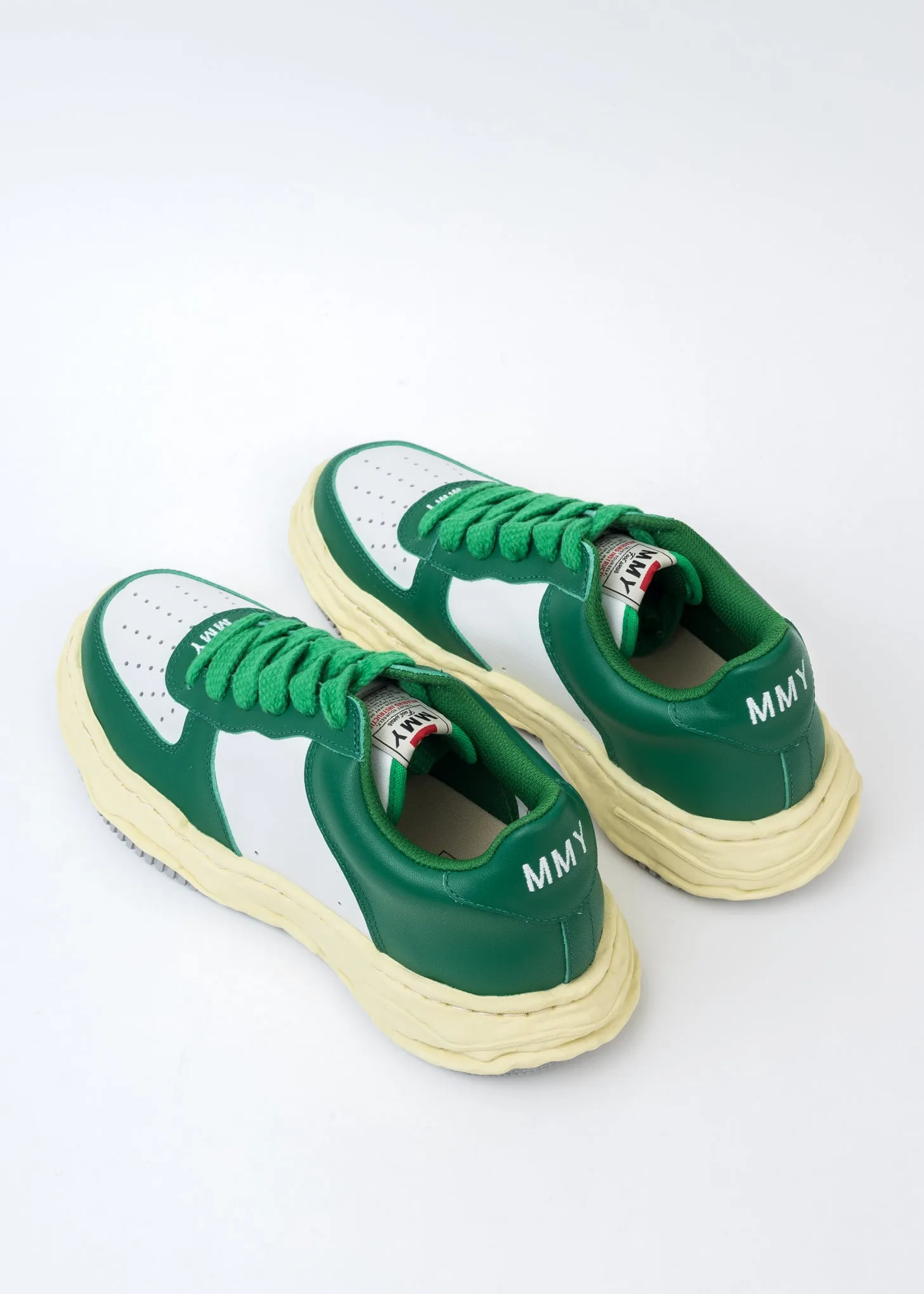 Green/White OG Sole Vintage Colour Leather Sneaker (WAYNE LOW)