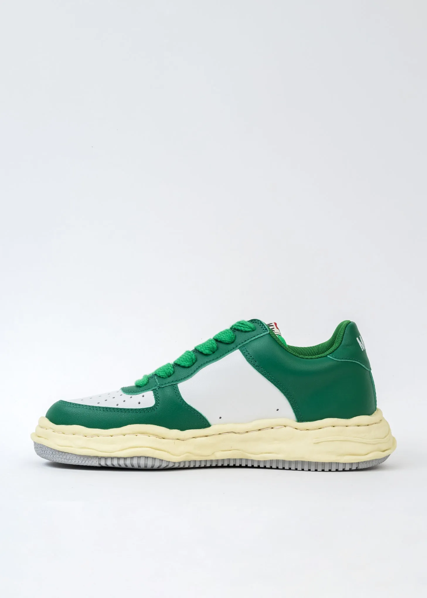 Green/White OG Sole Vintage Colour Leather Sneaker (WAYNE LOW)