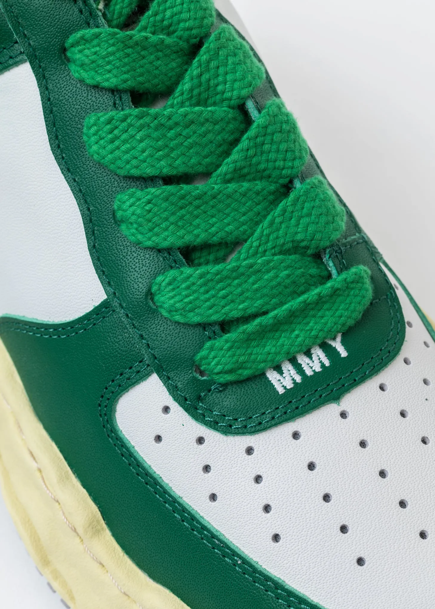 Green/White OG Sole Vintage Colour Leather Sneaker (WAYNE LOW)