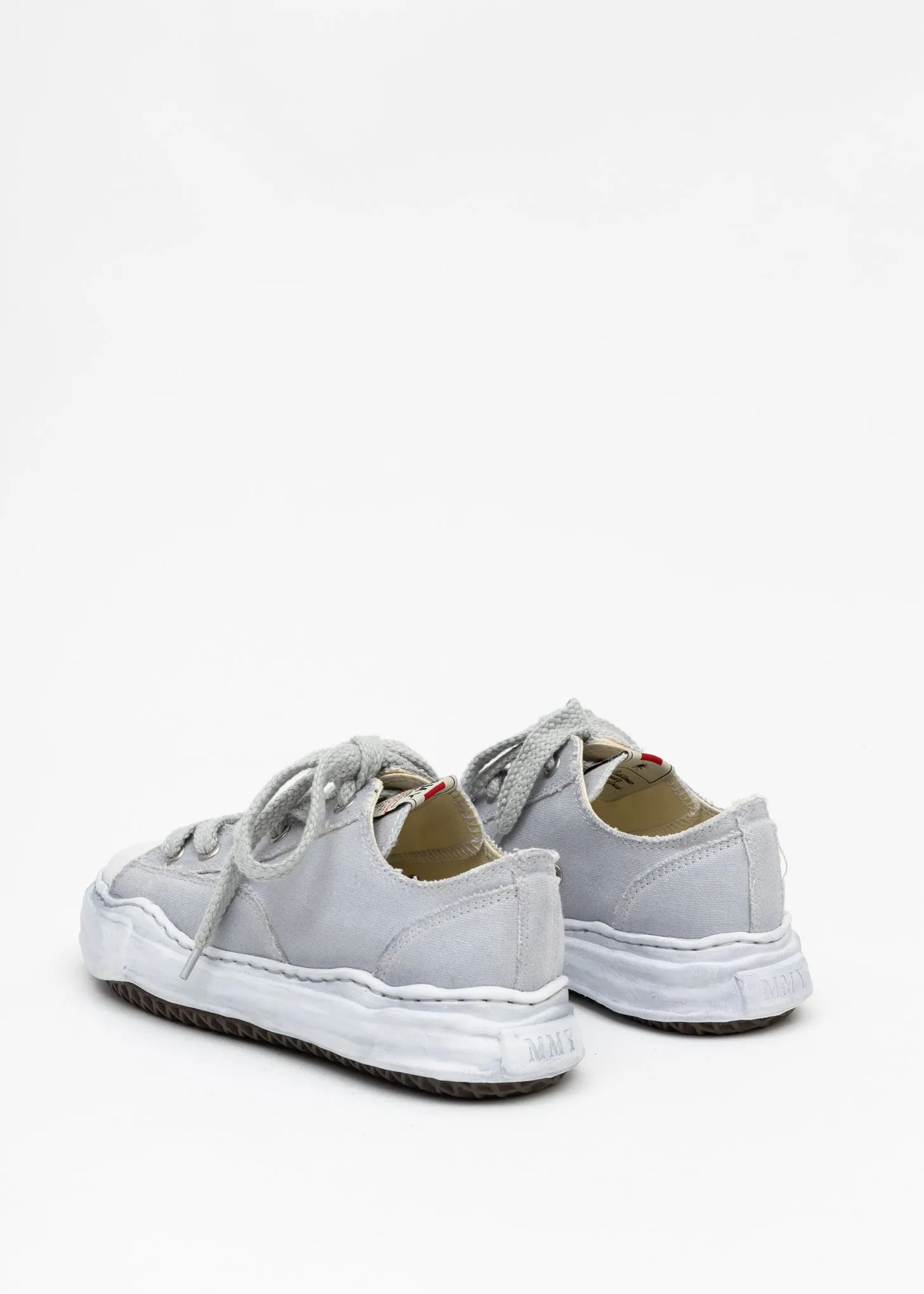 Grey Original Sole Overdyed Canvas Sneaker (PETERSON LOW)